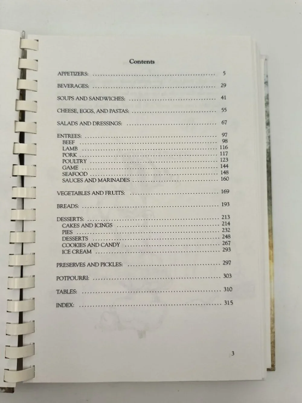 Land Of Cotton Southern Recipes Spiral Bound Cookbook Vintage 1980s Classic Sout